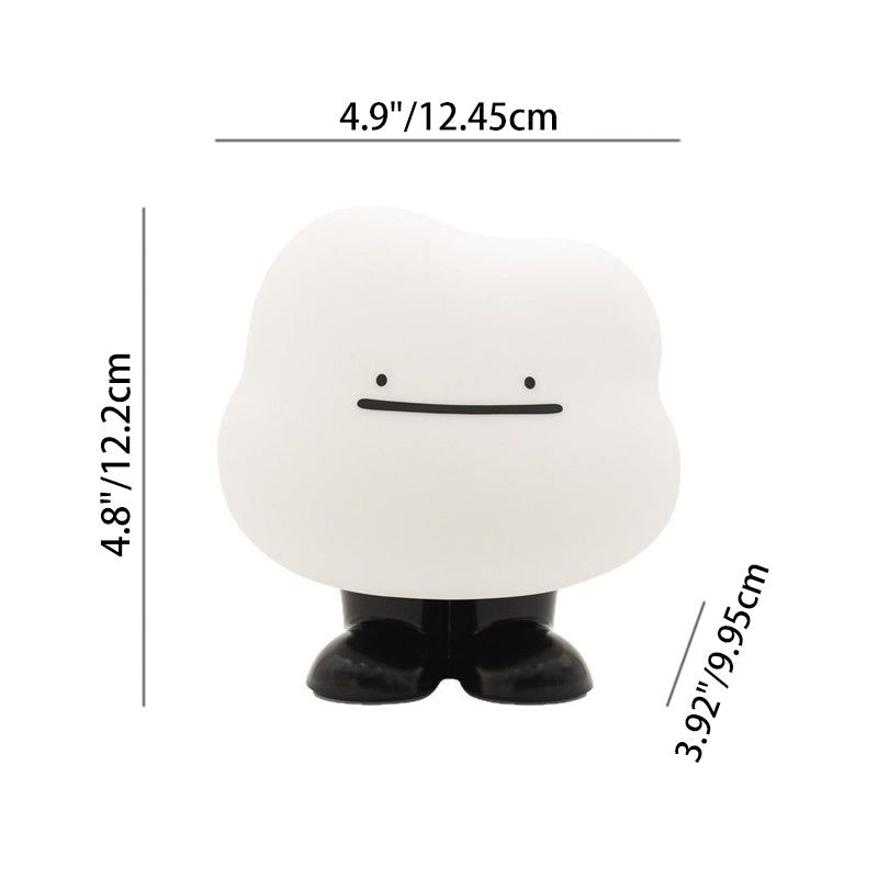 Lámpara de mesa nocturna LED recargable de nube linda de silicona ABS creativa contemporánea para dormitorio 