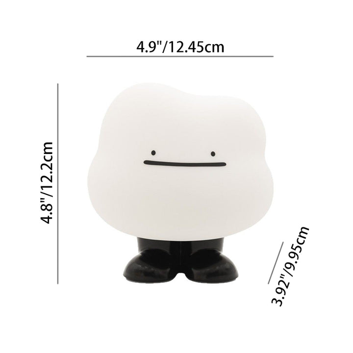 Lámpara de mesa nocturna LED recargable de nube linda de silicona ABS creativa contemporánea para dormitorio 