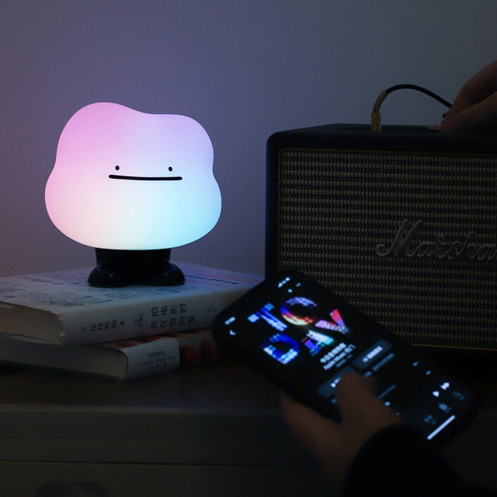 Lámpara de mesa nocturna LED recargable de nube linda de silicona ABS creativa contemporánea para dormitorio 