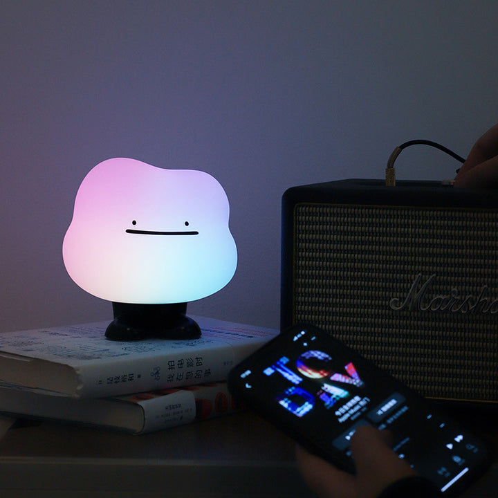 Lámpara de mesa nocturna LED recargable de nube linda de silicona ABS creativa contemporánea para dormitorio 