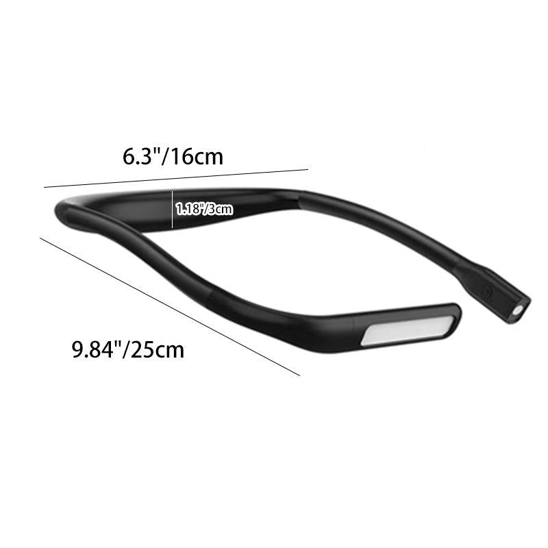 Lámpara de escritorio recargable LED en forma de U de silicona ABS minimalista moderna para dormitorio y estudio 