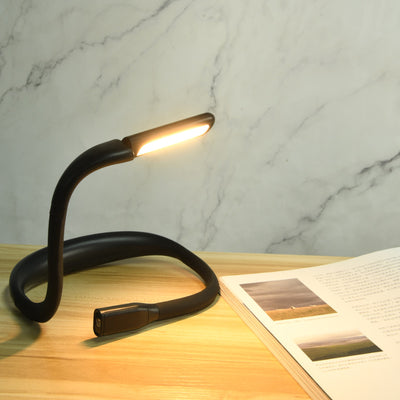 Lámpara de escritorio recargable LED en forma de U de silicona ABS minimalista moderna para dormitorio y estudio 