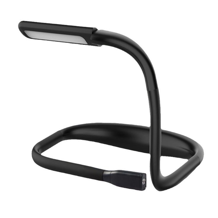 Lámpara de escritorio recargable LED en forma de U de silicona ABS minimalista moderna para dormitorio y estudio 