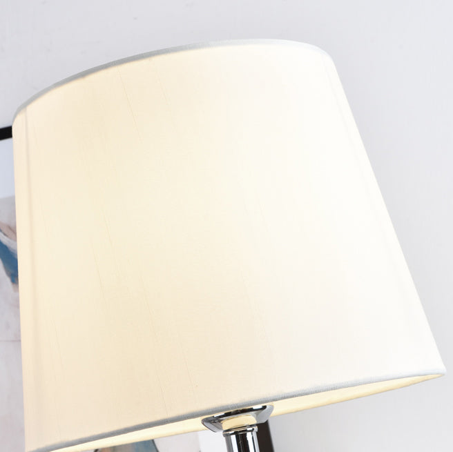 Lampe de table contemporaine nordique en céramique avec colonne florale à 1 lumière pour chambre et salon 