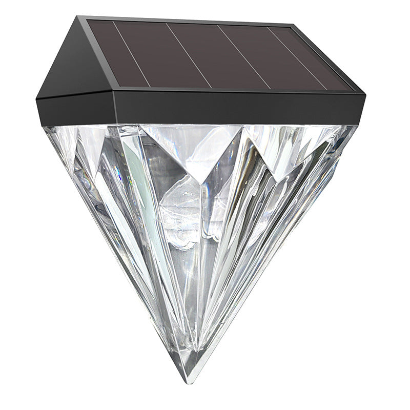 Lampadaire mural extérieur à LED en diamant ABS et PS étanche à l&