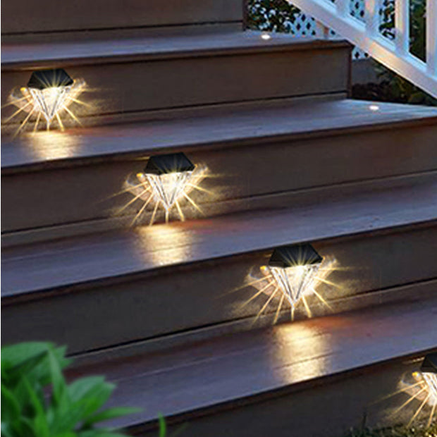 Lampadaire mural extérieur à LED en diamant ABS et PS étanche à l&
