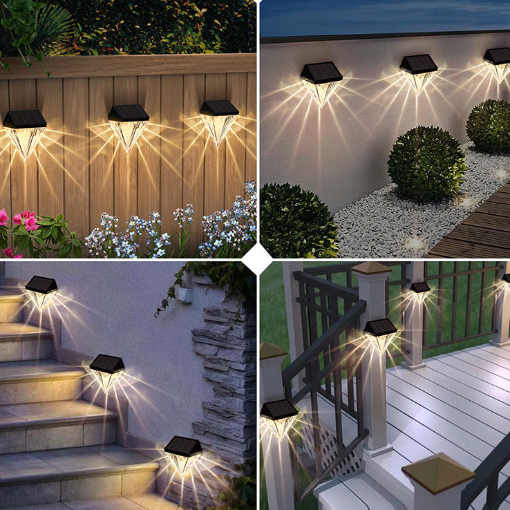 Lampadaire mural extérieur à LED en diamant ABS et PS étanche à l&