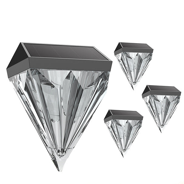Lampadaire mural extérieur à LED en diamant ABS et PS étanche à l&