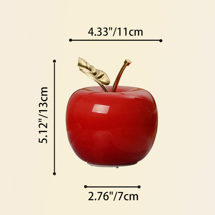 Contemporary Creative Battery Iron &amp; Glass Apple-Shaped LED Table Lamp Night Light For Bedroom