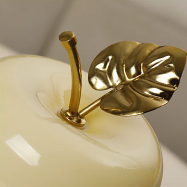 Contemporary Creative Battery Iron &amp; Glass Apple-Shaped LED Table Lamp Night Light For Bedroom