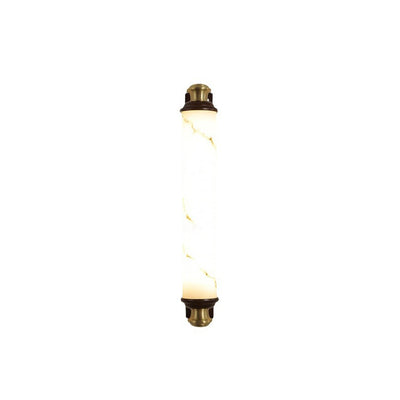 مصباح حائط LED على شكل بار من النحاس الصيني التقليدي وخشب ووجين والرخام المقلد لغرفة النوم وغرفة المعيشة 
