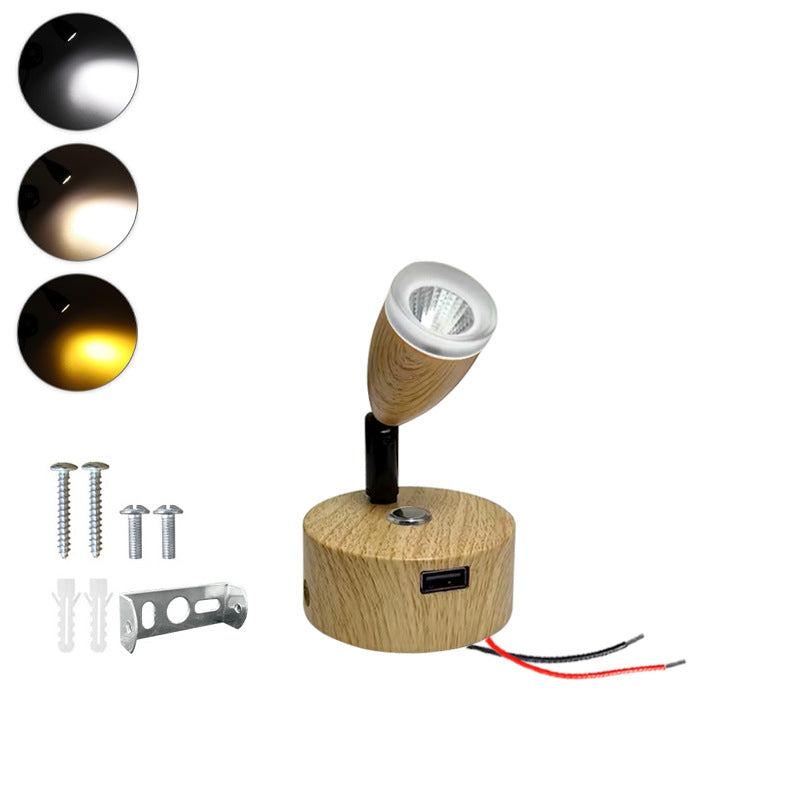 Lampe murale de lecture à col de cygne en aluminium nordique contemporain à LED pour chevet 