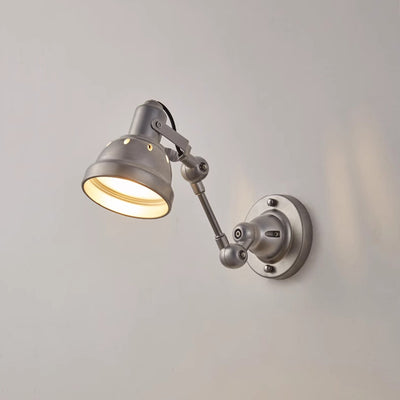 Applique murale contemporaine en aluminium et fer demi-dôme réglable à 1 lumière pour couloir et salle à manger 
