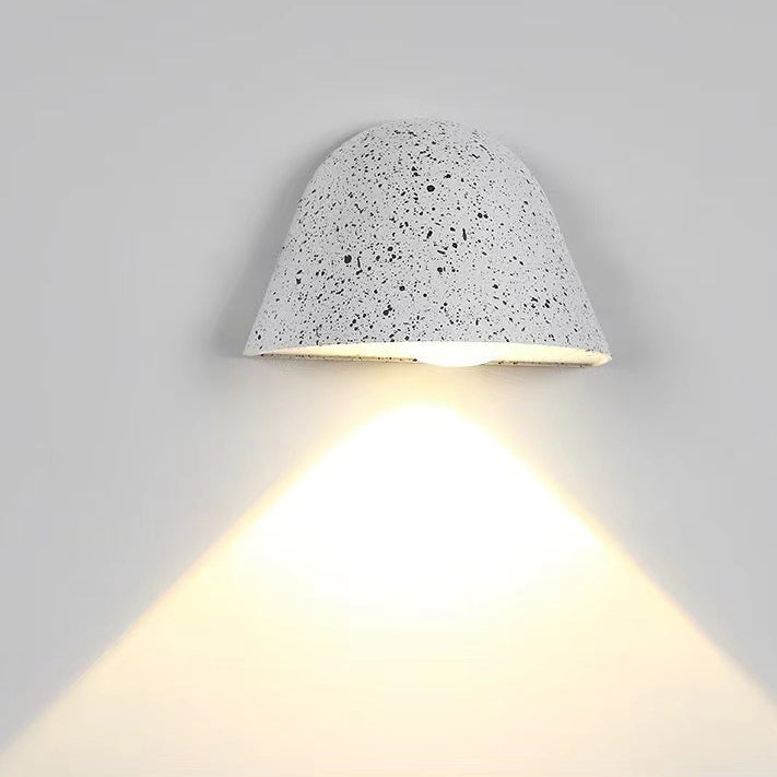 Zeitgenössische nordische wasserdichte Aluminium-Türklingel-inspirierte LED-Wandleuchte für den Außenbereich 