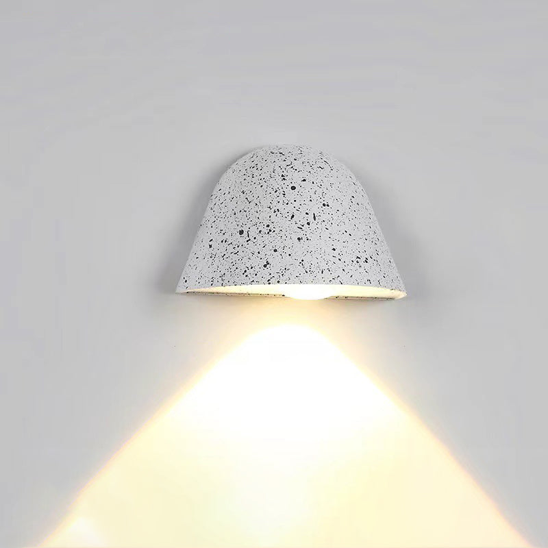 Zeitgenössische nordische wasserdichte Aluminium-Türklingel-inspirierte LED-Wandleuchte für den Außenbereich 