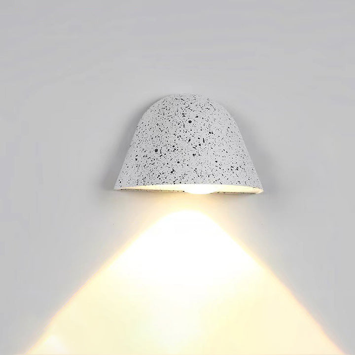 Zeitgenössische nordische wasserdichte Aluminium-Türklingel-inspirierte LED-Wandleuchte für den Außenbereich 