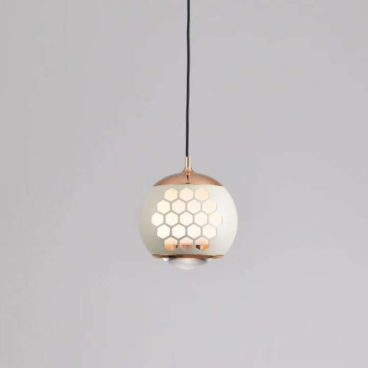 Moderne Einfachheit Aluminium Eisen Kugel Waben LED Hebbare Pendelleuchte für das Bett 