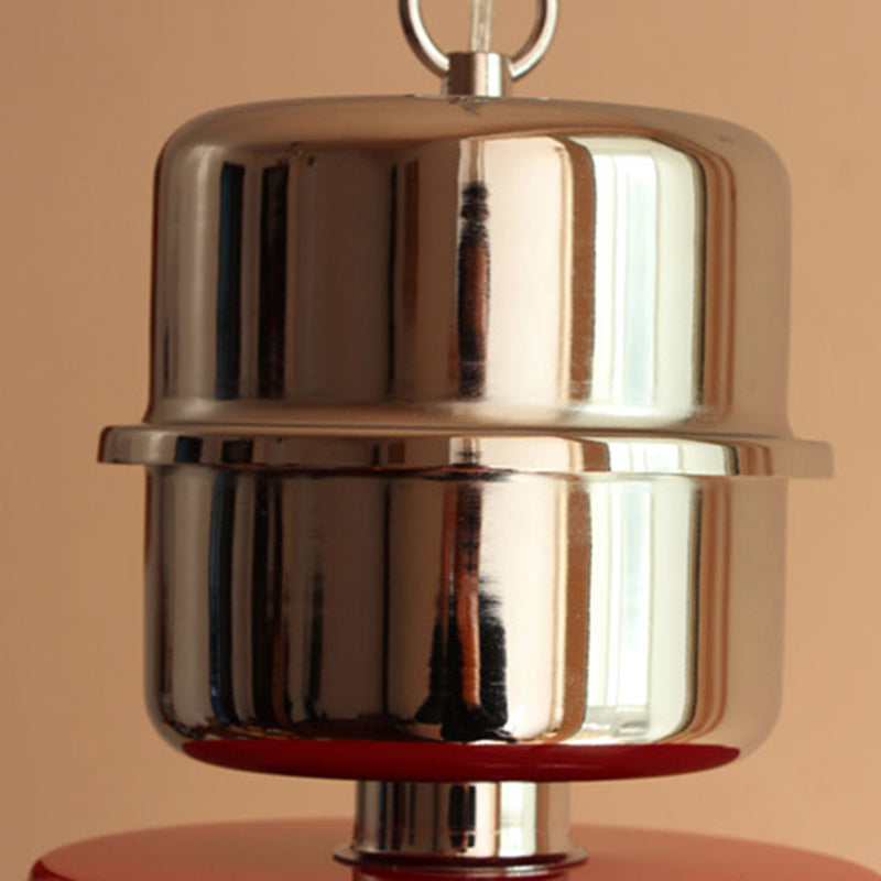 Suspension lumineuse contemporaine en fer de forme ronde avec un bol à 1 lumière pour salle à manger 