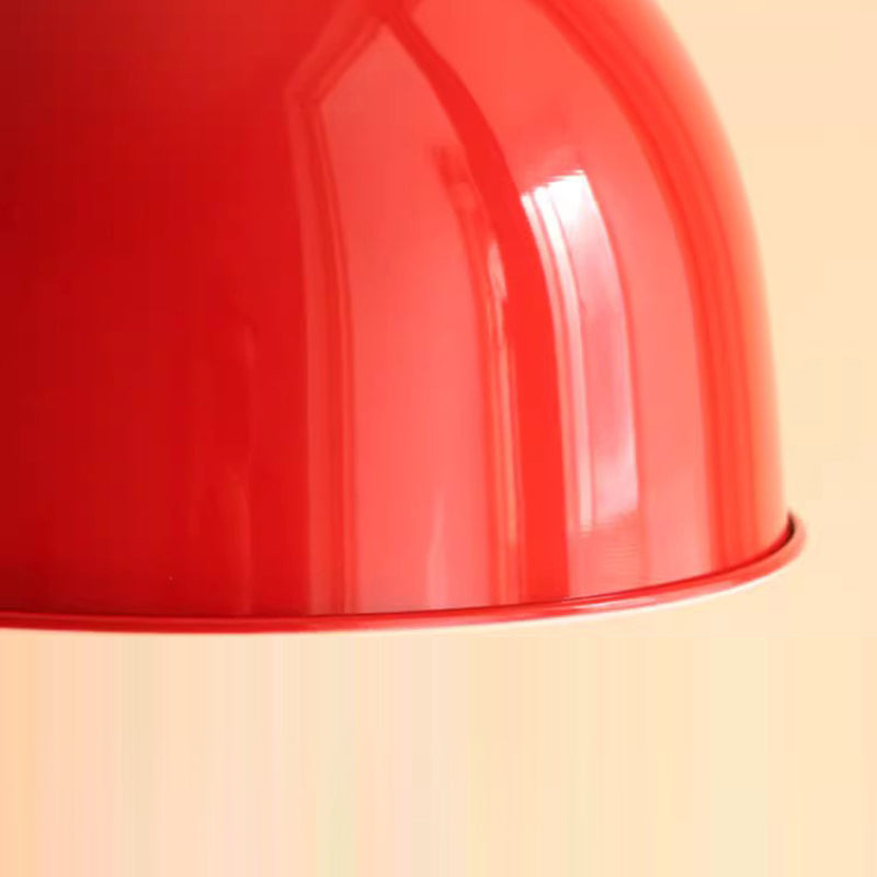 Suspension lumineuse contemporaine en fer de forme ronde avec un bol à 1 lumière pour salle à manger 