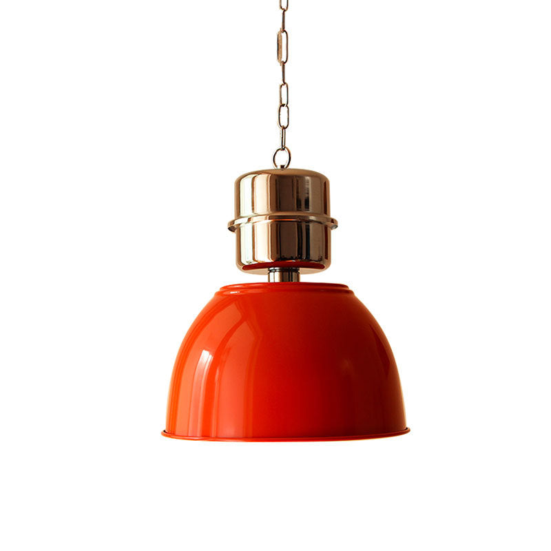 Suspension lumineuse contemporaine en fer de forme ronde avec un bol à 1 lumière pour salle à manger 