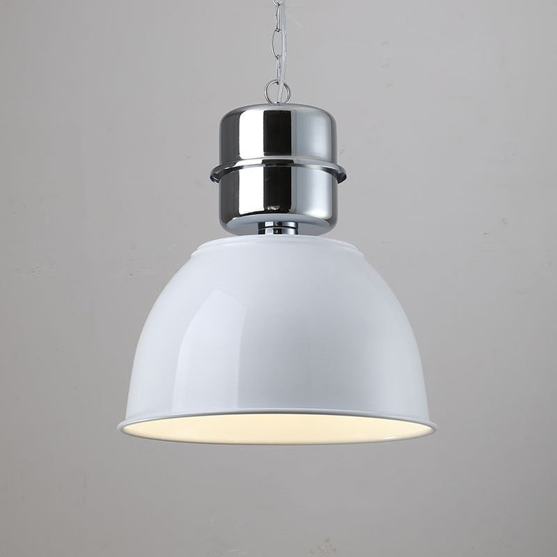Suspension lumineuse contemporaine en fer de forme ronde avec un bol à 1 lumière pour salle à manger 