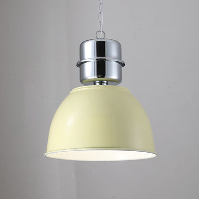 Suspension lumineuse contemporaine en fer de forme ronde avec un bol à 1 lumière pour salle à manger 