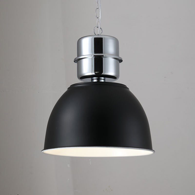 Suspension lumineuse contemporaine en fer de forme ronde avec un bol à 1 lumière pour salle à manger 