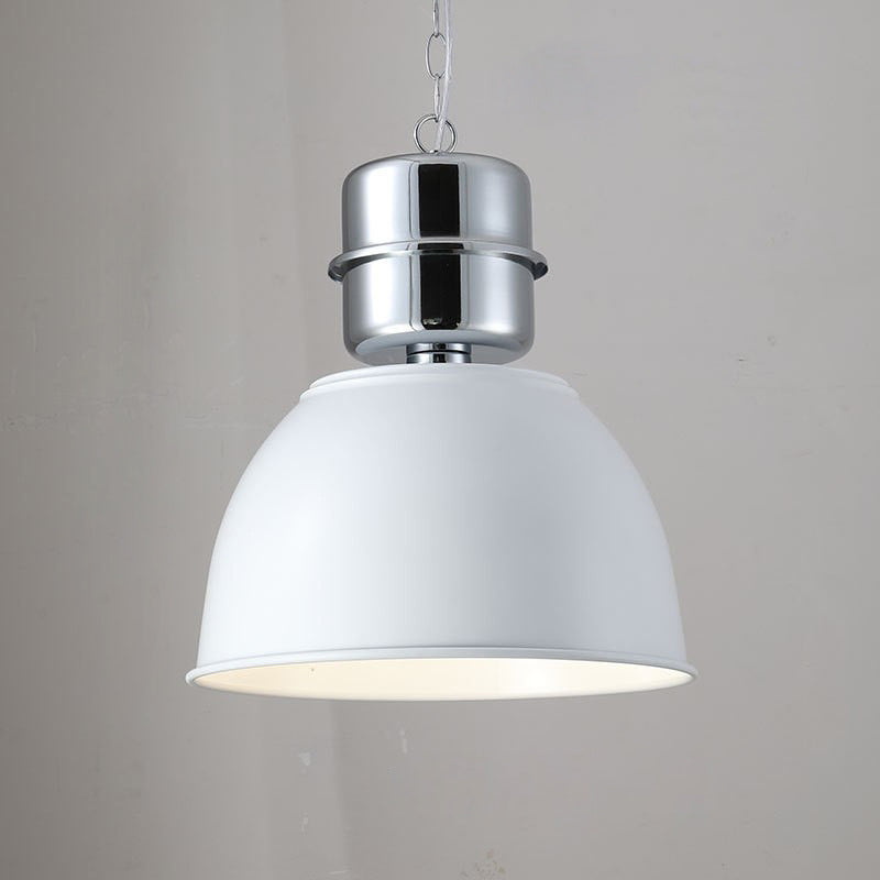 Suspension lumineuse contemporaine en fer de forme ronde avec un bol à 1 lumière pour salle à manger 