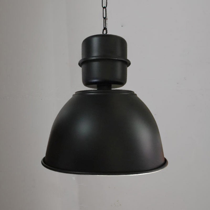 Suspension lumineuse contemporaine en fer de forme ronde avec un bol à 1 lumière pour salle à manger 