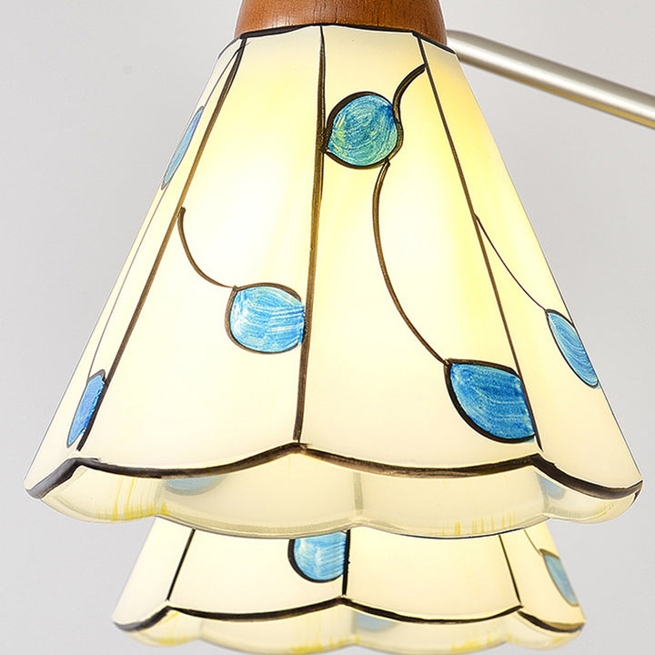 Zeitgenössischer Küsten-Eisen-Holz-Glas-Kronleuchter mit 6/8 Lichtern für Wohnzimmer und Schlafzimmer 