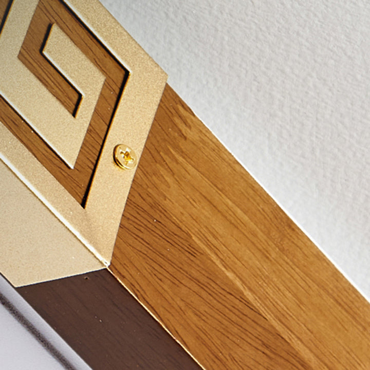 Traditionelle Chinesische Metall-Gummibaum-Acrylrechteckige Geschnitzte Glückswolke LED-Deckenleuchte für Flur und Eingang 