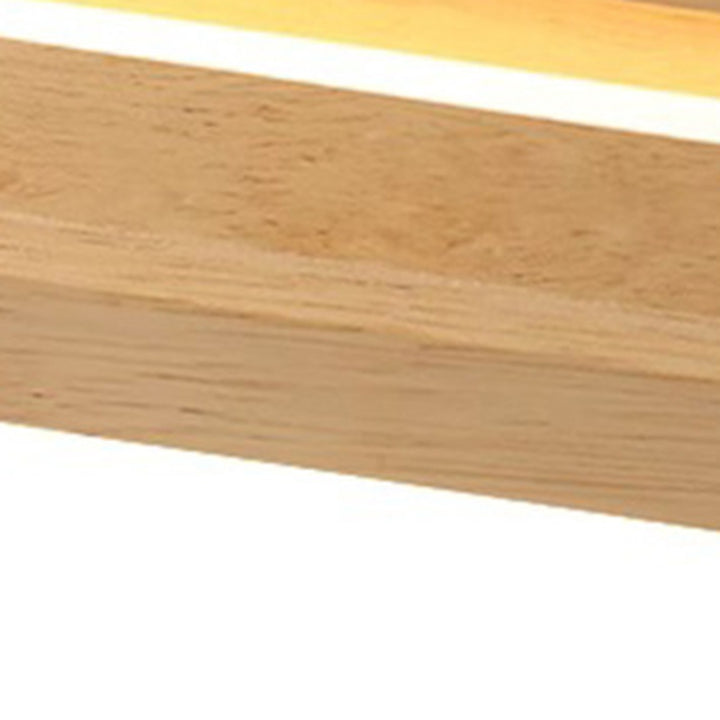 Traditionelle japanische Metall-Gummibaum-Acryl-Lang-Oval-LED-Deckenleuchte für den Flur 