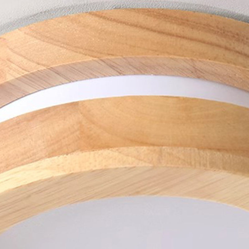 Traditionelle japanische Metall-Gummibaum-Acryl-Lang-Oval-LED-Deckenleuchte für den Flur 
