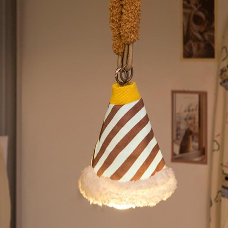 Moderne Art Deco Stoff Wiederaufladbare Glockenstreifen LED Wandlampen Nachtlicht für den Einsatz am Bett im Schlafsaal 