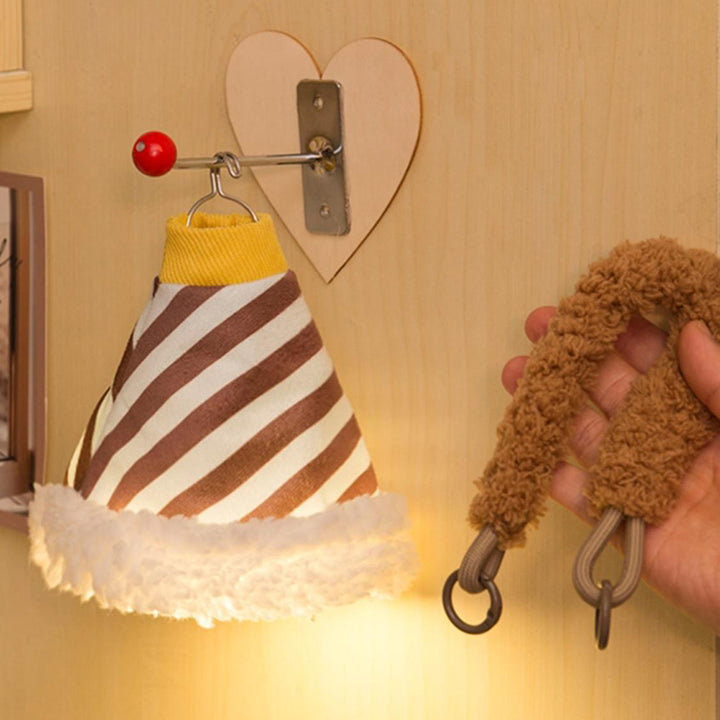 Moderne Art Deco Stoff Wiederaufladbare Glockenstreifen LED Wandlampen Nachtlicht für den Einsatz am Bett im Schlafsaal 