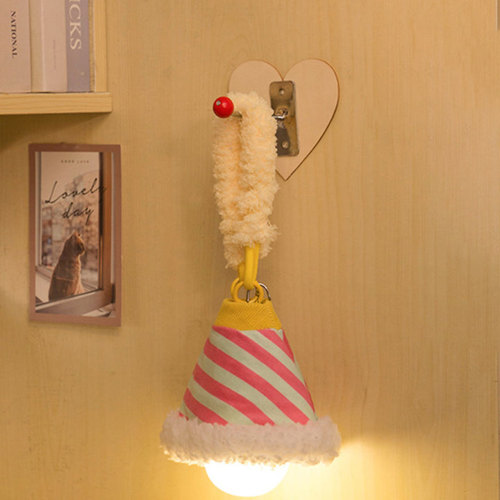 Moderne Art Deco Stoff Wiederaufladbare Glockenstreifen LED Wandlampen Nachtlicht für den Einsatz am Bett im Schlafsaal 