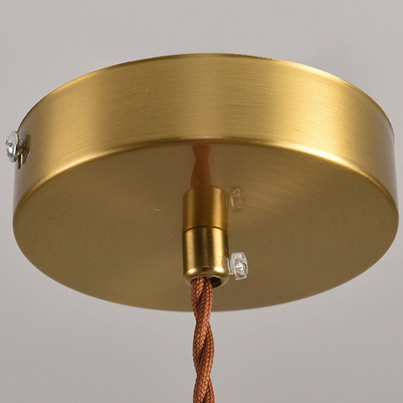 Zeitgenössische Boho-Webseil Baumwollfaden Kuppel Quaste 1-Licht Pendelleuchte für Esszimmer 