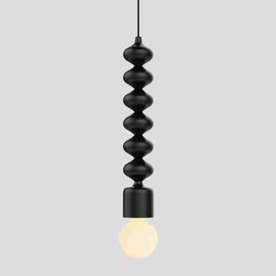 Zeitgenössische kreative Eisen- und Glas-Kürbis 1-Licht-Pendelleuchte für Nachttisch & Esszimmer 