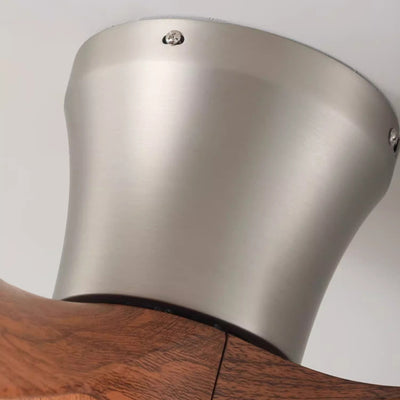 Moderner Mid-Century Eisen ABS Acryl Runde LED Semi-Flush Mount Deckenventilator Licht Für Wohnzimmer & Schlafzimmer 
