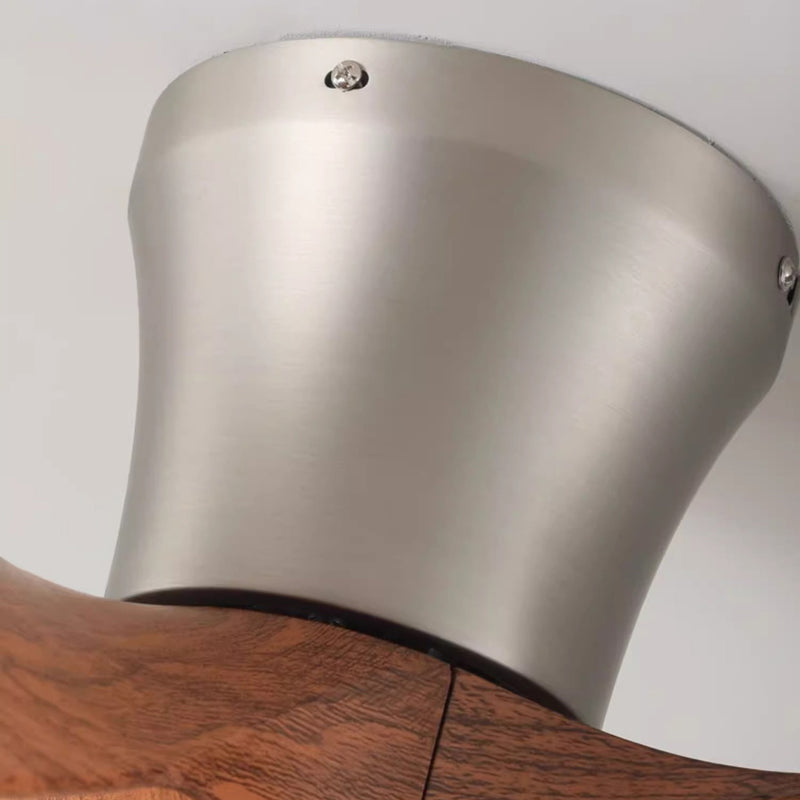 Moderner Mid-Century Eisen ABS Acryl Runde LED Semi-Flush Mount Deckenventilator Licht Für Wohnzimmer & Schlafzimmer 