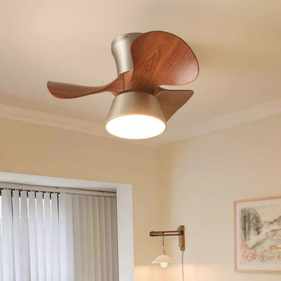 Moderner Mid-Century Eisen ABS Acryl Runde LED Semi-Flush Mount Deckenventilator Licht Für Wohnzimmer & Schlafzimmer 