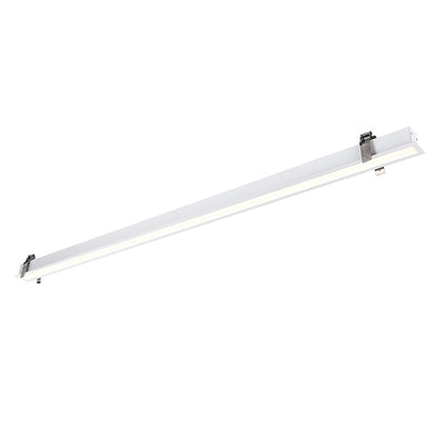 Anti-Glare LED Linear Flush Mount Ceiling Light - Recessed Aluminum Seamless Splicing For Home Office