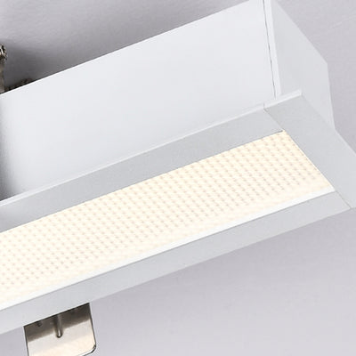Anti-Glare LED Linear Flush Mount Ceiling Light - Recessed Aluminum Seamless Splicing For Home Office