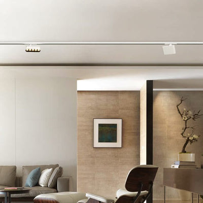 ضوء كشاف LED مستطيل ذو مؤشر تجسيد لوني عالي - مصباح سقف شبه مدمج من الألومنيوم بأسلوب بسيط للمكتب المنزلي 