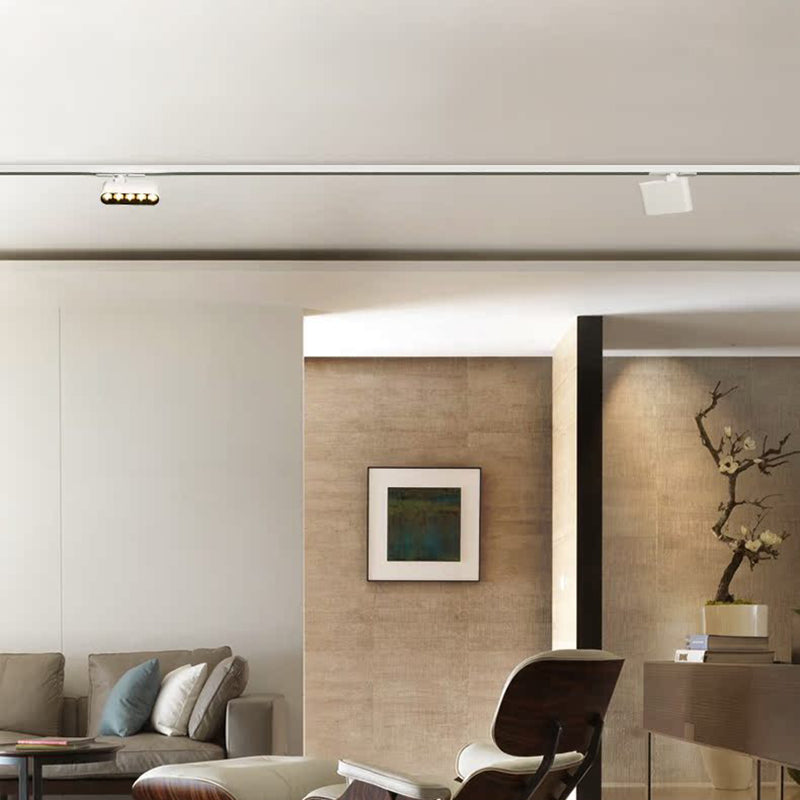 ضوء كشاف LED مستطيل ذو مؤشر تجسيد لوني عالي - مصباح سقف شبه مدمج من الألومنيوم بأسلوب بسيط للمكتب المنزلي 