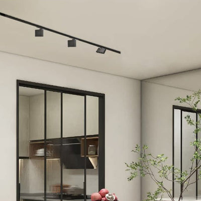 ضوء كشاف LED مستطيل ذو مؤشر تجسيد لوني عالي - مصباح سقف شبه مدمج من الألومنيوم بأسلوب بسيط للمكتب المنزلي 