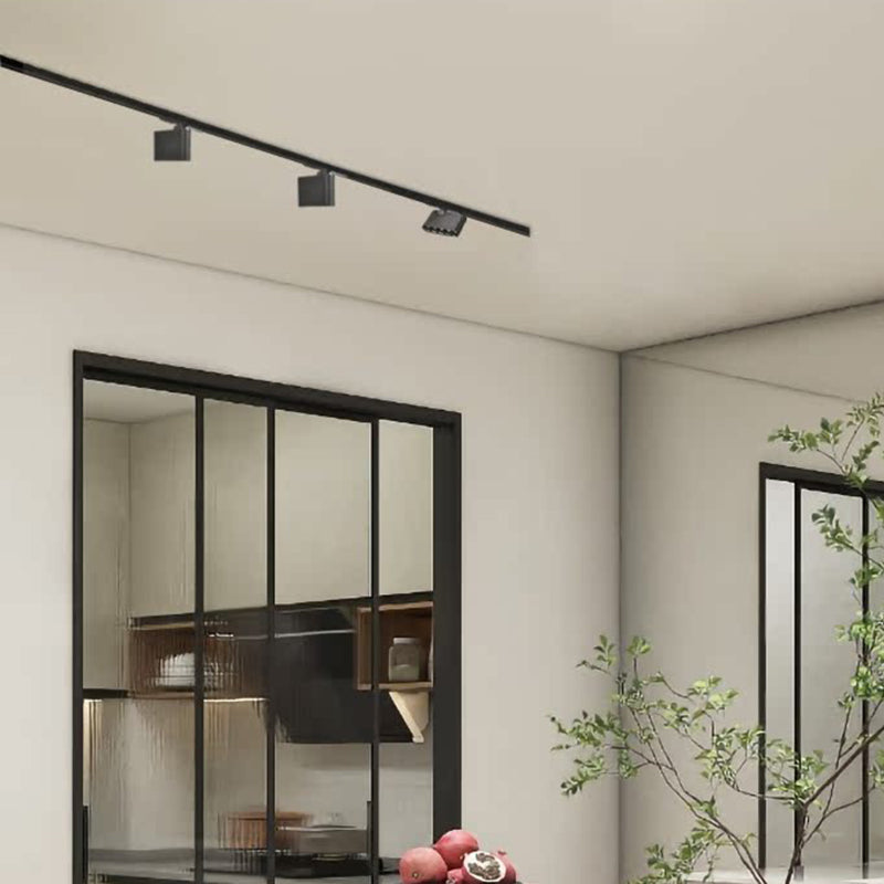 ضوء كشاف LED مستطيل ذو مؤشر تجسيد لوني عالي - مصباح سقف شبه مدمج من الألومنيوم بأسلوب بسيط للمكتب المنزلي 