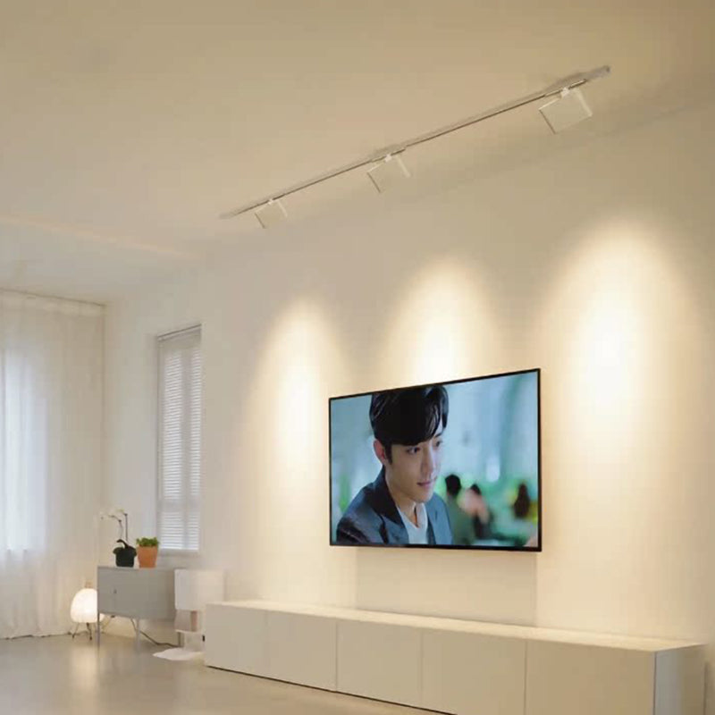 ضوء كشاف LED مستطيل ذو مؤشر تجسيد لوني عالي - مصباح سقف شبه مدمج من الألومنيوم بأسلوب بسيط للمكتب المنزلي 