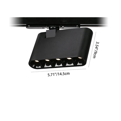 ضوء كشاف LED مستطيل ذو مؤشر تجسيد لوني عالي - مصباح سقف شبه مدمج من الألومنيوم بأسلوب بسيط للمكتب المنزلي 