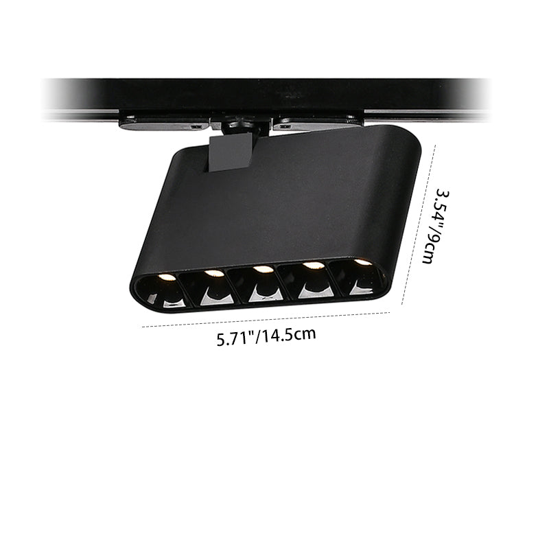 ضوء كشاف LED مستطيل ذو مؤشر تجسيد لوني عالي - مصباح سقف شبه مدمج من الألومنيوم بأسلوب بسيط للمكتب المنزلي 